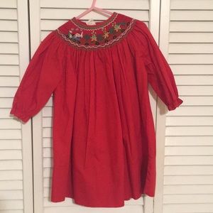 Smocked Christmas Dress
